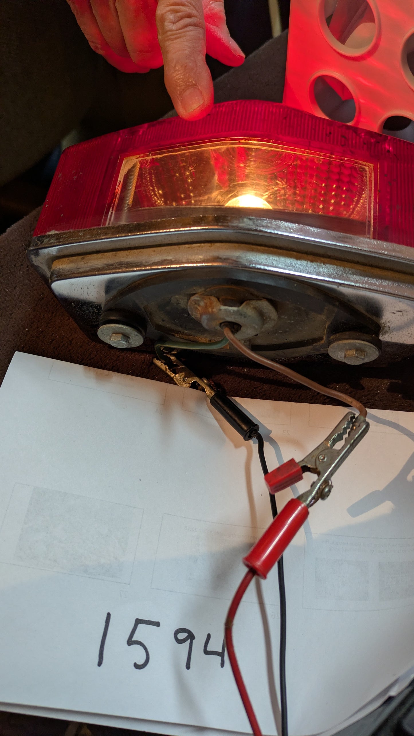 Honda CB350 Tail Light Complete with bulb 1594