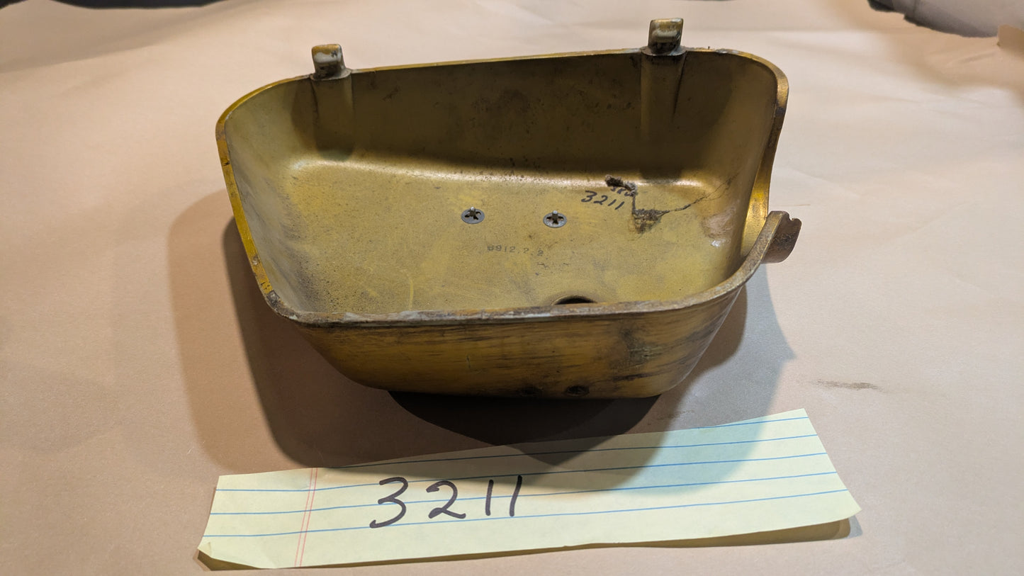 Honda CB350K2 1970 left  gold sidecover with white badge sku 3211