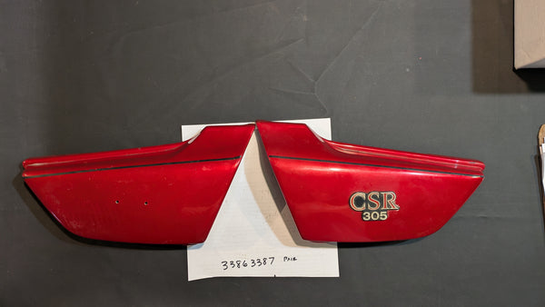 Kawasaki CSR305 right red sidecover pair  36001-1126 sku 33863387