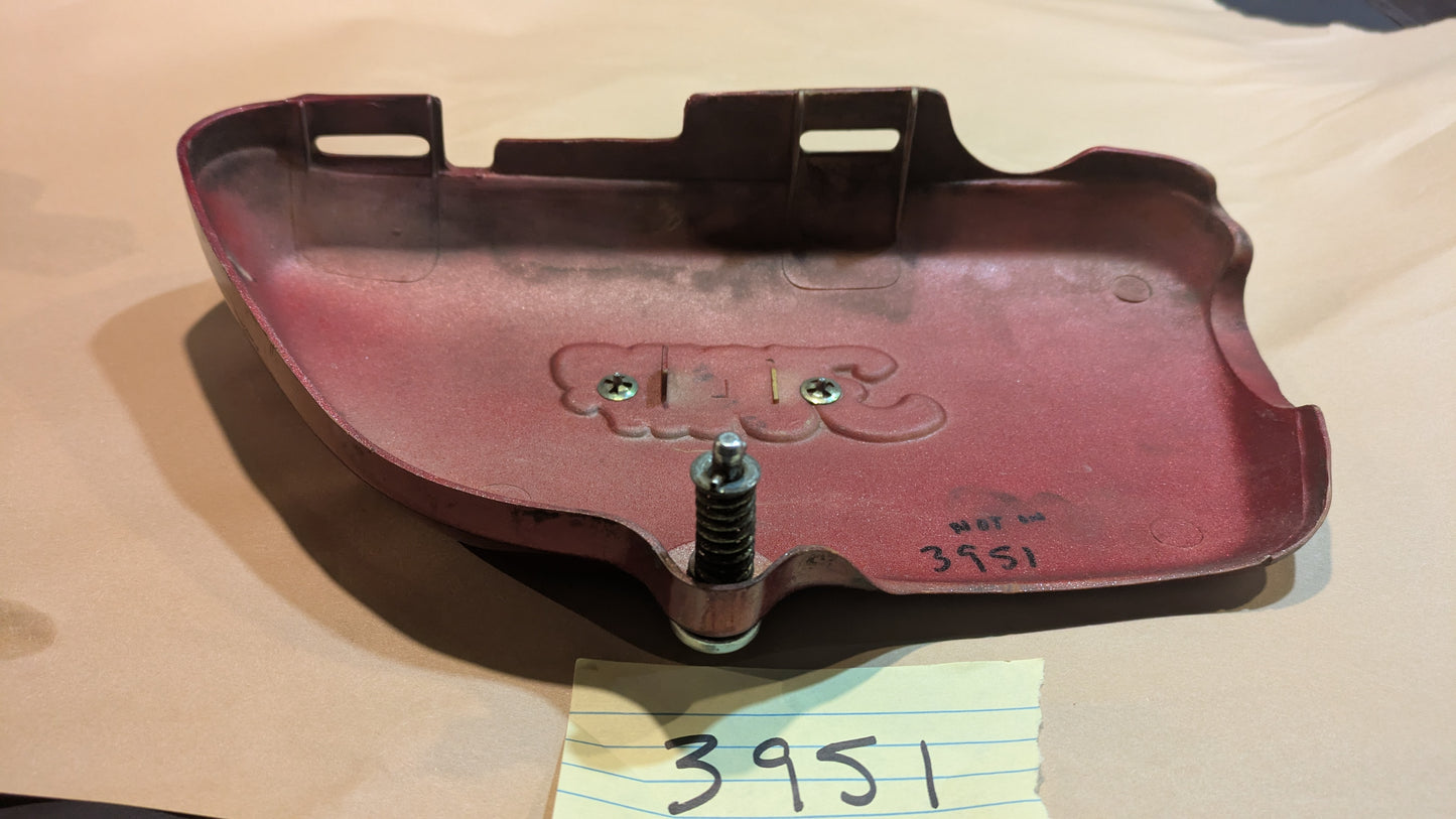 Honda CB350 Four red Left Sidecover sku 3951  sku chg 9001