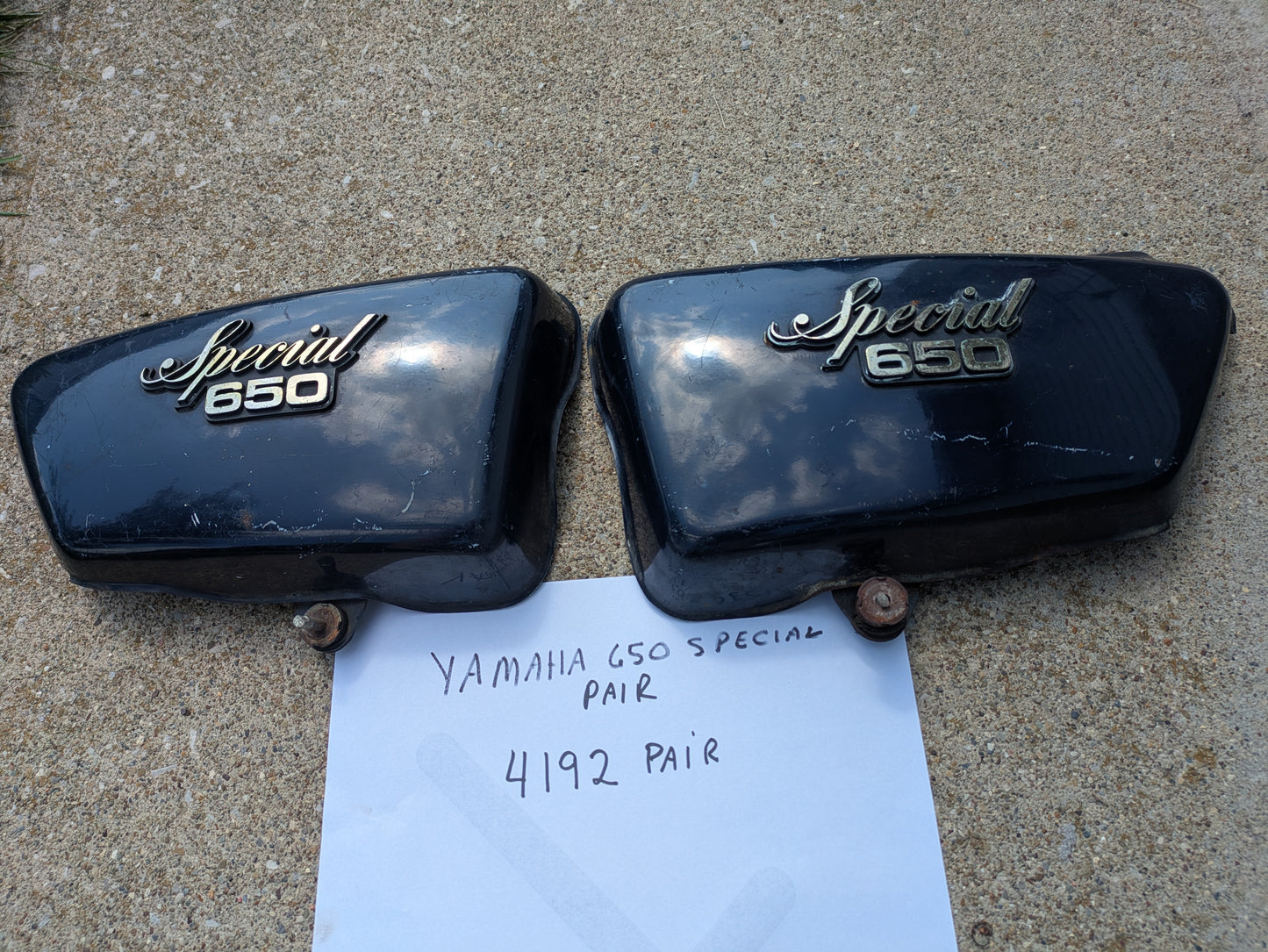 Yamaha 650 Special Blue Sidecover Pair sku my 4192B