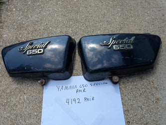 Yamaha 650 Special Blue Sidecover Pair sku my 4192B