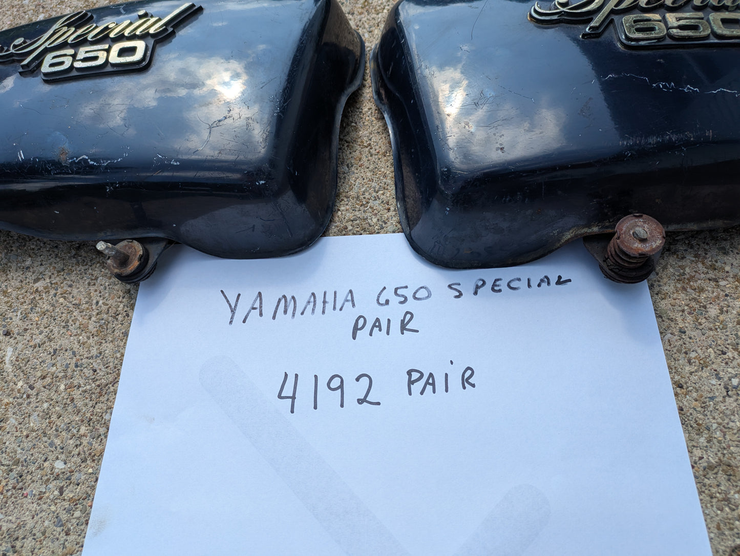 Yamaha 650 Special Blue Sidecover Pair sku my 4192B
