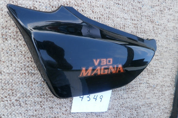 Honda Magna VF500C left black sidecover 83700-MJ8-0000 sku 4349