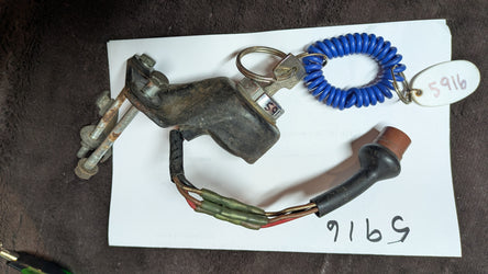 Honda OEM Motorcycle  Ignition switch, wiring, original key, mounting and mounting bolts sku 5916