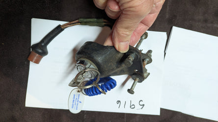 Honda OEM Motorcycle  Ignition switch, wiring, original key, mounting and mounting bolts sku 5916