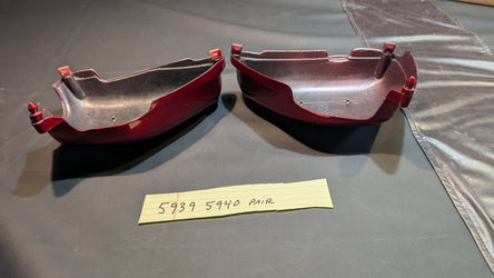 Honda CB125 New Aftermarket Red  sidecover pair  my  sku 59395940