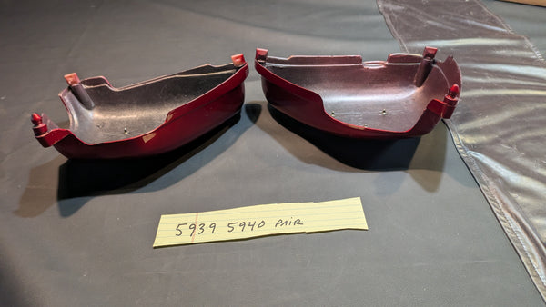 Honda CB125 New Aftermarket Red  sidecover pair  my  sku 59395940