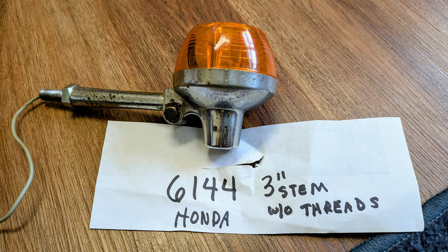 Honda CB Turn Signal factory wiring tests good 3" stem   sku 6144A