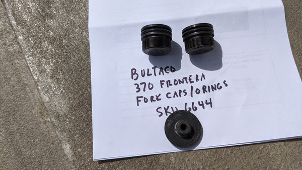 Bultaco Frontera Fork Cap Pair  skou 6644