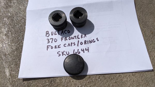 Bultaco Frontera Fork Cap Pair  skou 6644