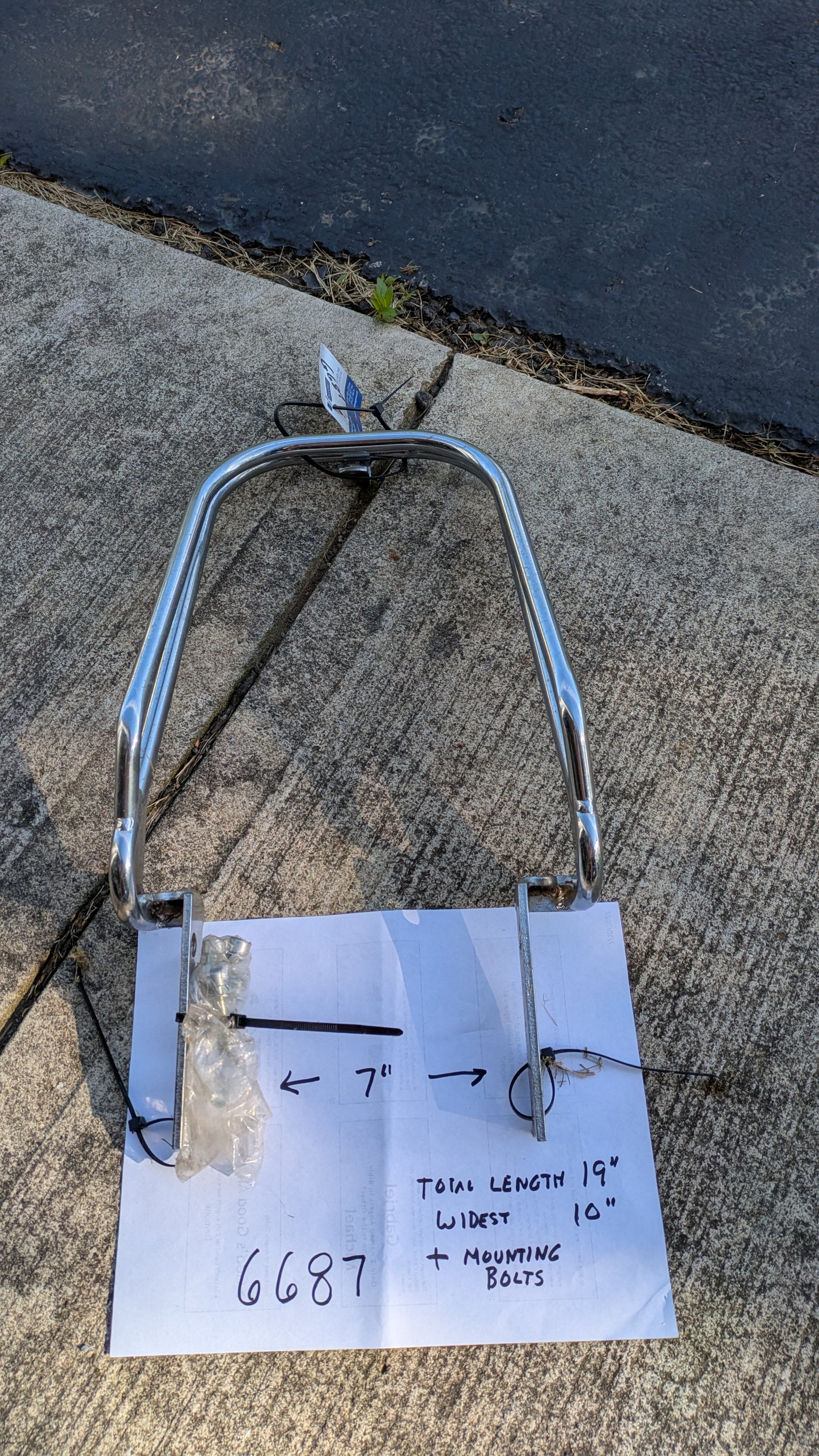 Honda Motorcycle Rack Unknown sku  6687