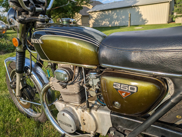 ** Available** Honda CB350G 1973 Tyrolean Green Metallic  SKU 8000