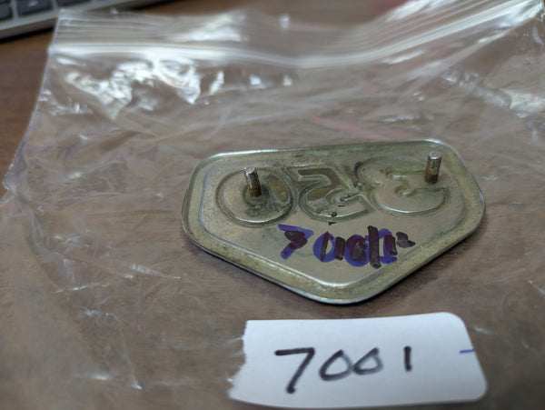 Honda CB350 CL350 Blue Sidecover badge   my sku 7001