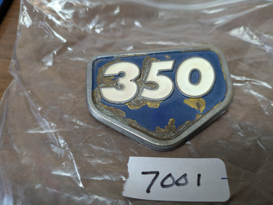 Honda CB350 CL350 Blue Sidecover badge   my sku 7001