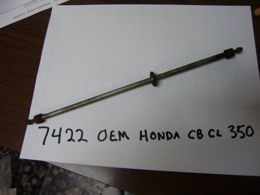Honda OEM CB350 Sidecover Rod with ends sku 7422
