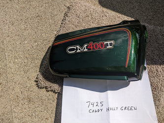 Honda CM400T sidecover right Candy Holly Green 83640-447A  sku 7425