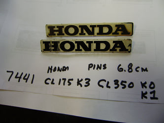 Honda CL175K3 Gas Tank Badge Pair sku 7441