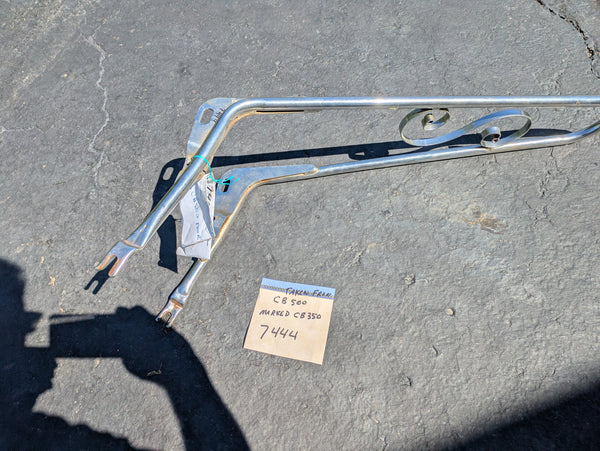 Honda CB350 Fits also CB500AAA Brand Sissy Bar Backrest and Pad   sku 7444