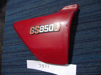 Suzuki GS850G 1979-1980 right maroon sidecover suzuki part 45100 my sku 7511