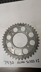 Honda Rear Sprocket 530 chain 40T 4 bolt 1970 Honda  SL 350K1  Honda part 41201-340-000  my sku 7530