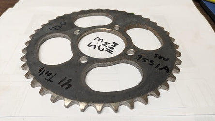 Rear sprocket Honda XL70 SL70 KX60 KDX80 7531A my sku 7531A