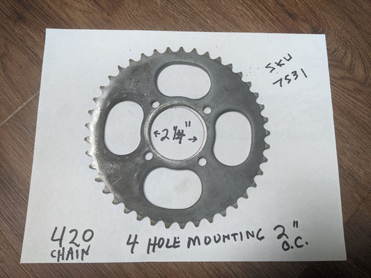 Motorcycle Sprocket rear420 chain 41 tooth fits  Honda SS50 K1 1978, C50 C50E  75-80, Honda ST50 1971 420 chain 41T