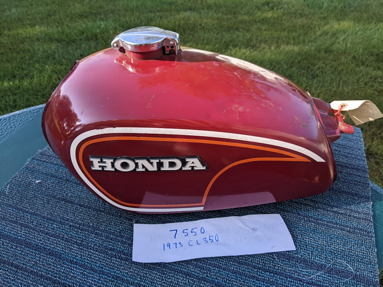 Sold Ebay 09152023Honda CL350 1972-1973 Magna Red Gas tank sku 7550