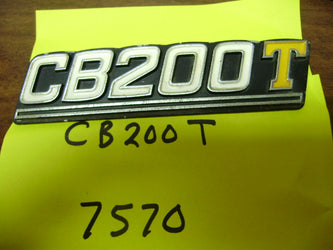 Honda CB200T OEM Sidecover Badge sku 7570