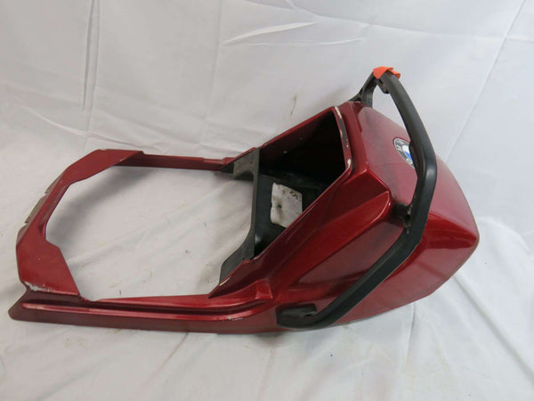 BMW Monoshock Rear Tail Section  fits 85'-95' R80-80RT, R100RT, R100RS, R65 Mono Shock rear tail section, upper and lower, no cracks, Mystic Red. sku 7744