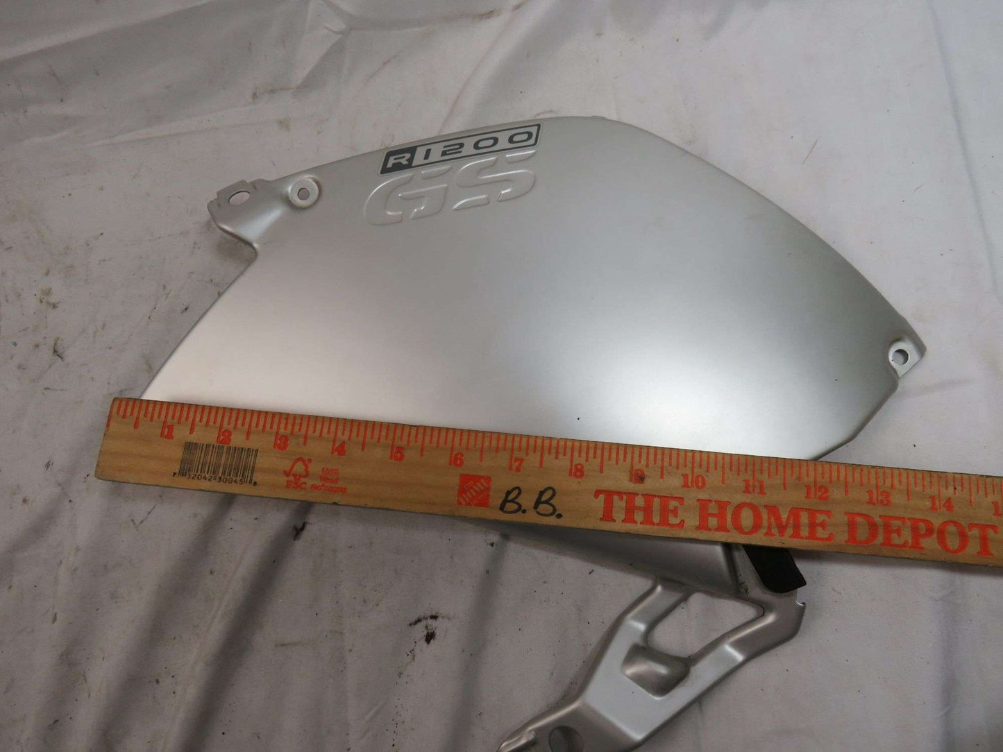 BMW 2005 Motorcycle  R1200GS, Silver Left Tank Panel. . sku 7446