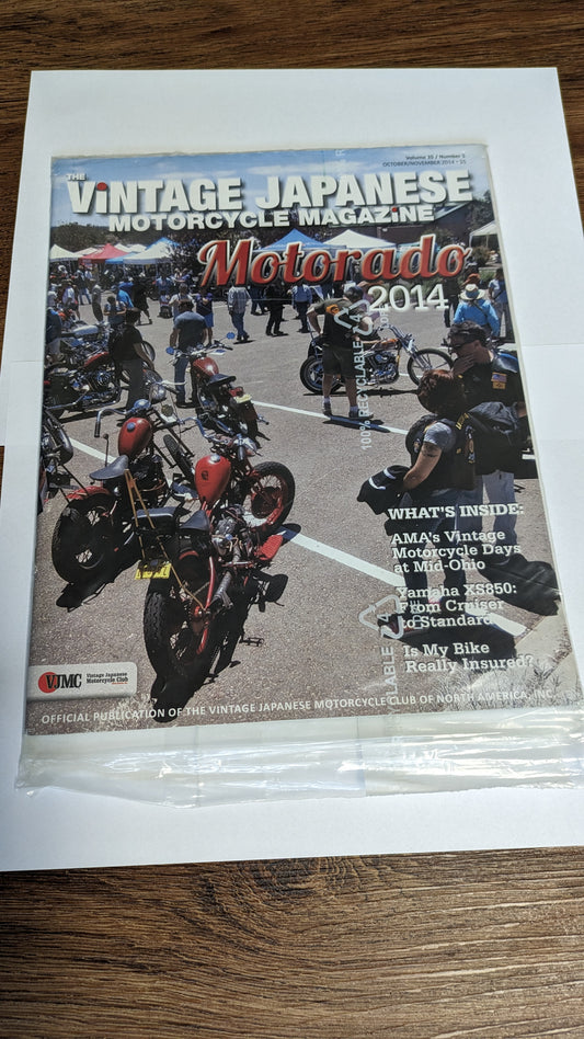 VJMC Magazine Vintage Motorcycle Days 2014, Motorado Oct 2014 my sku 7775