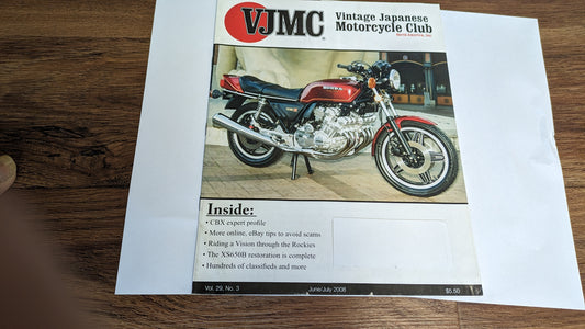 VJMC Magazine Honda CBX Red   sku 7778 Free shipping to USA 48 states