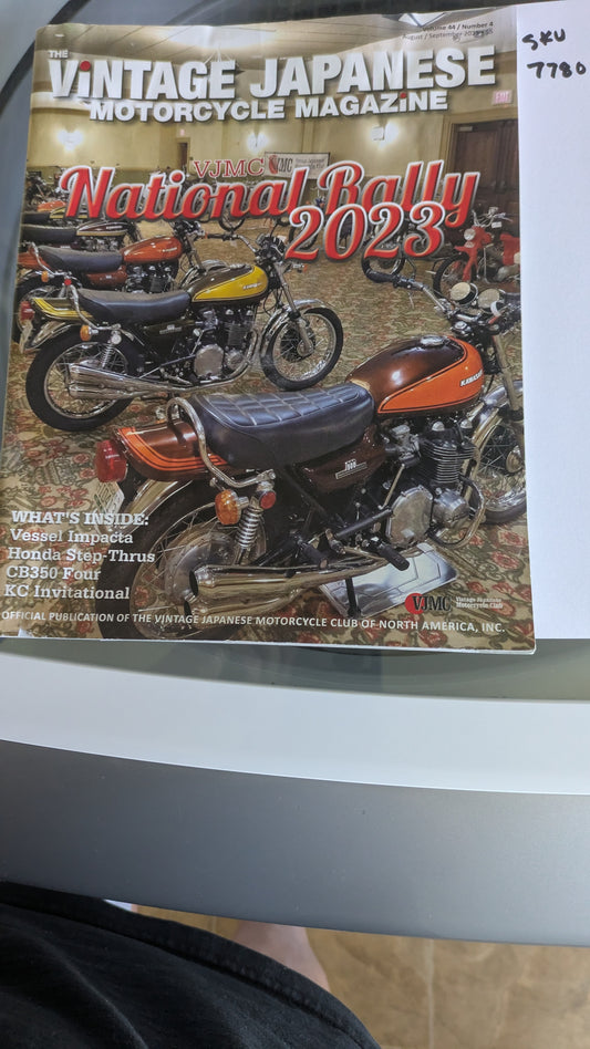 VJMC Magazine Kawasaki Z1 on cover  August 2023 my sku 7780 Free Shipping to lower 48 states