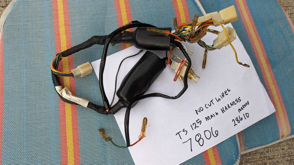 Suzuki TS125 TC125 wiring harness complete sku 7806