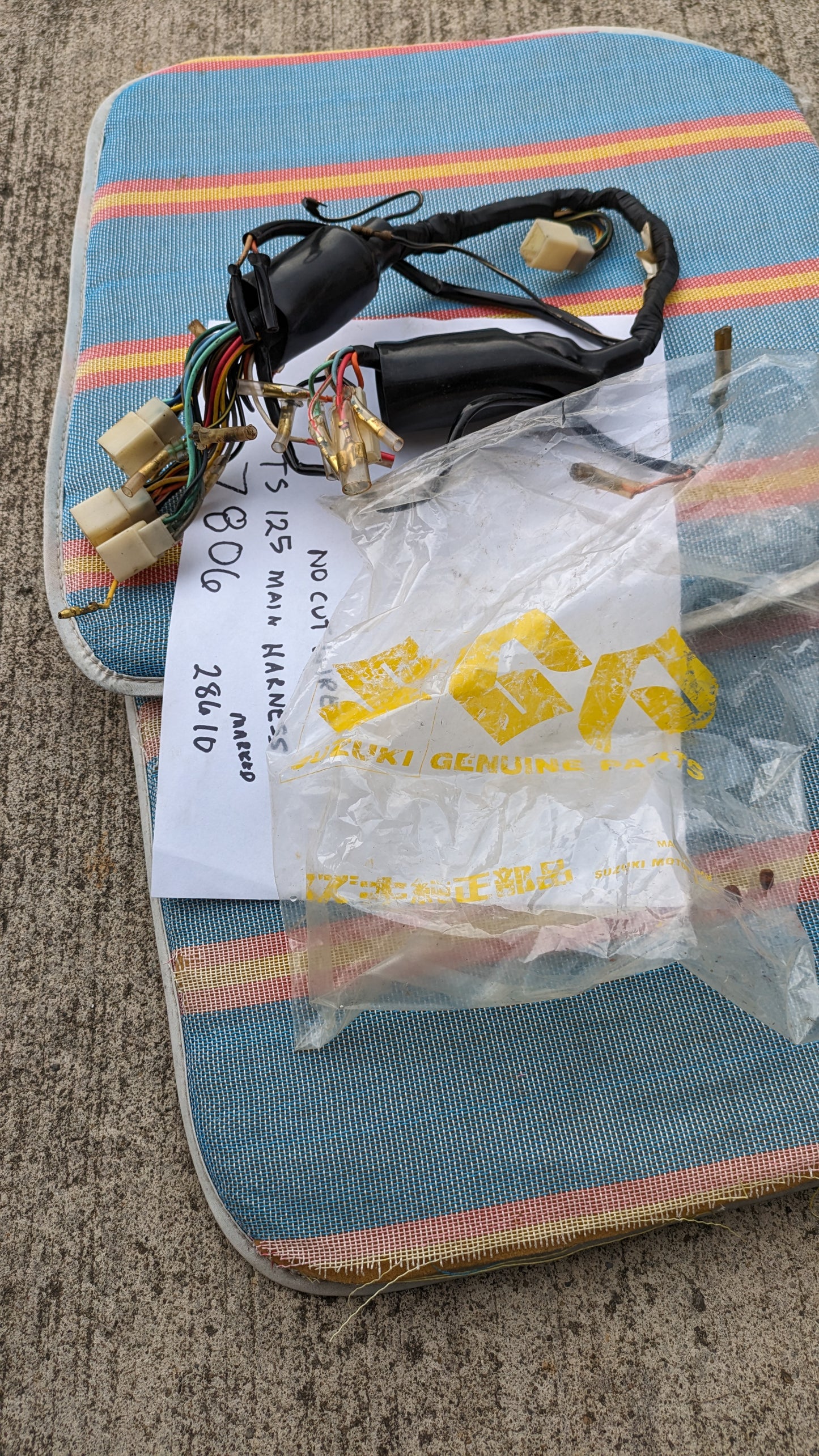 Suzuki TS125 TC125 wiring harness complete sku 7806