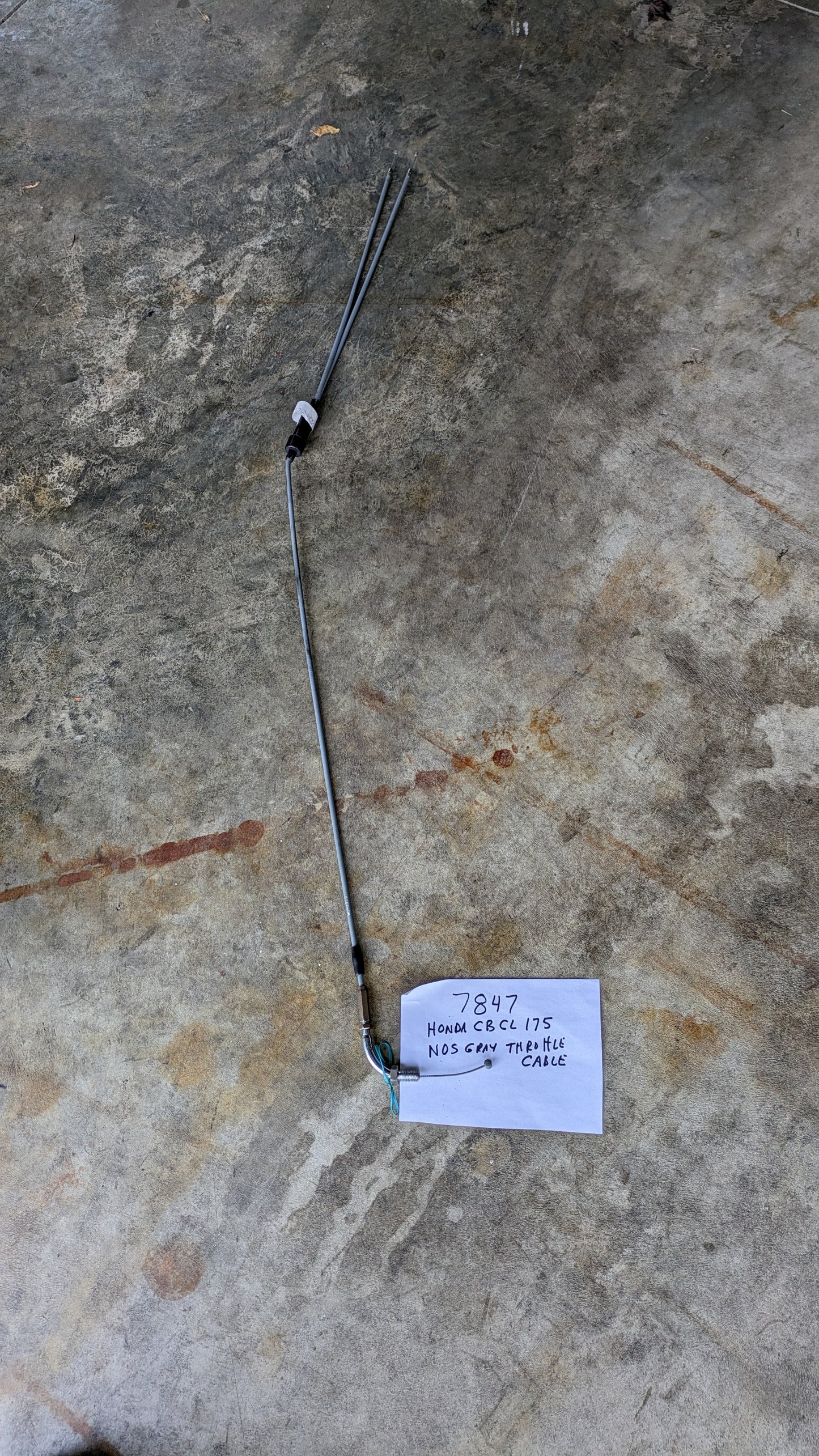Honda CB CL175 Throttle Cable OEM Gray sku 7847