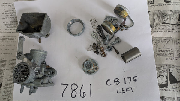 Honda CB175 Left Carburetor Parts only sku 7861