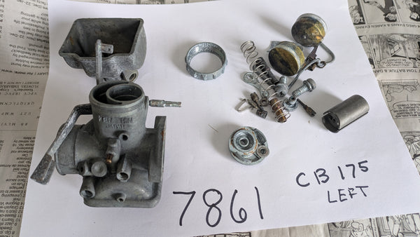 Honda CB175 Left Carburetor Parts only sku 7861