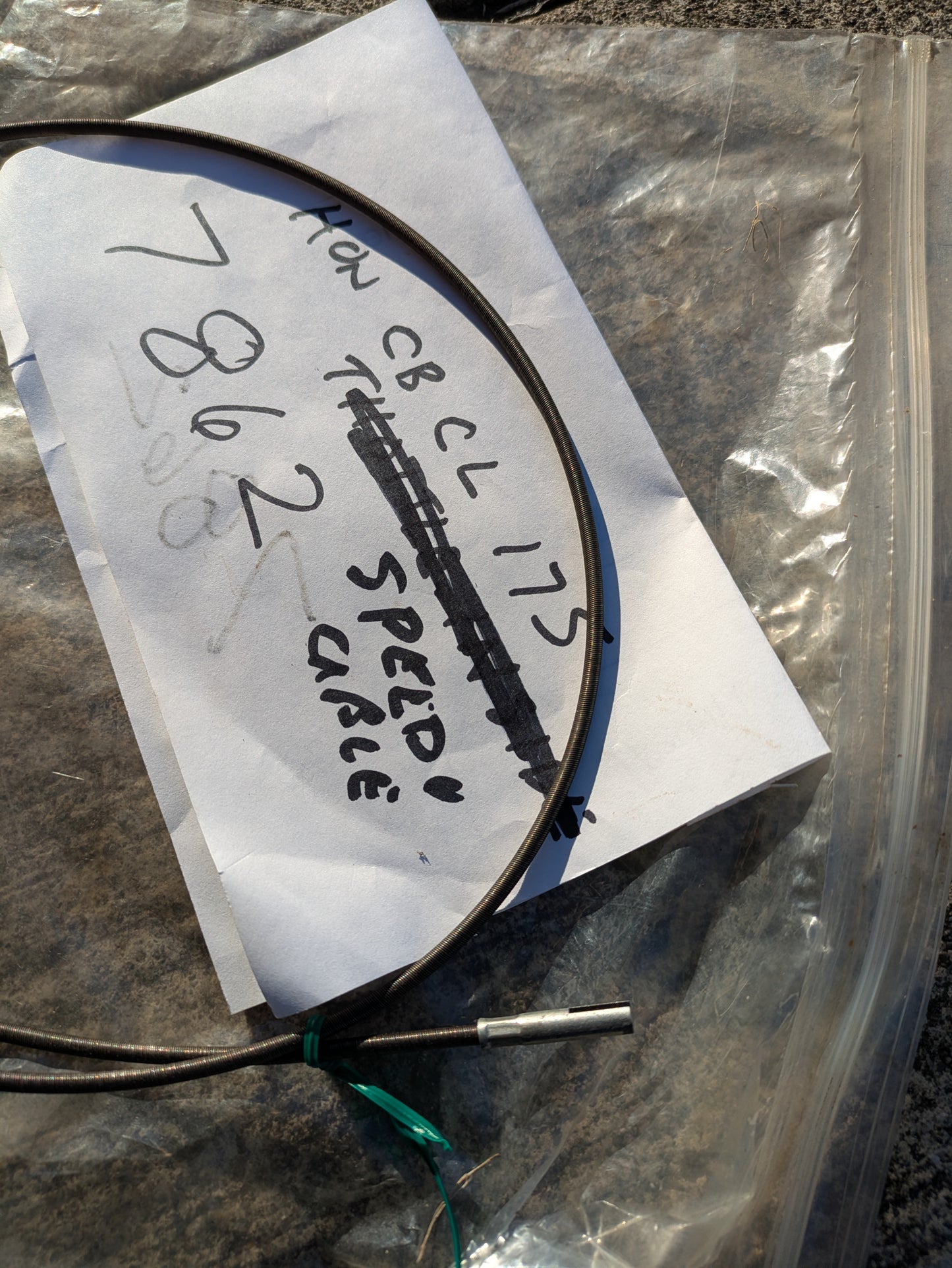 Honda CB CL175 Used  Inner Speedo/Tach Cable sku 7862