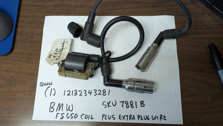 BMW F650 Ignition coil  BMW 12132343281 sku 7881 B