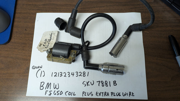 BMW F650 Ignition coil  BMW 12132343281 sku 7881 B