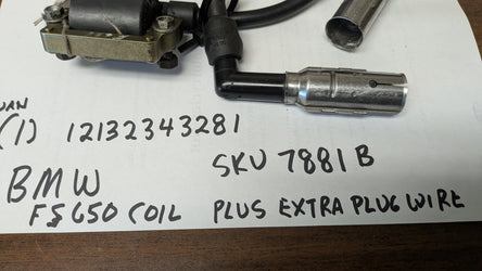 BMW F650 Ignition coil  BMW 12132343281 sku 7881 B