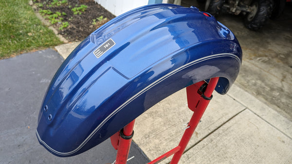 BMW R1200C OEM NOS Blue Rear Fender my sku 7895