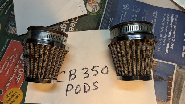 Honda CB CL350 Air Filter Pods my sku 7900