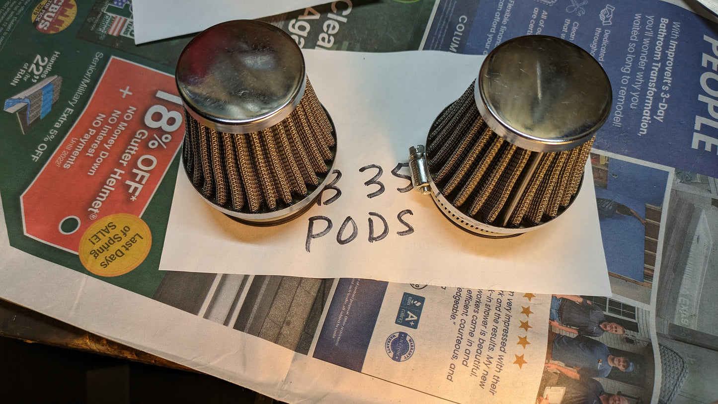 Honda CB CL350 Air Filter Pods my sku 7900