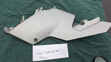 2006 BMW K1200GT Black Left Mid Under Seat Fairing Plastic OEM NOS Frame Cover part 4663768502305 sku 7904