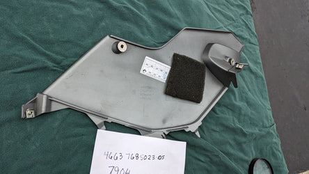 2006 BMW K1200GT Black Left Mid Under Seat Fairing Plastic OEM NOS Frame Cover part 4663768502305 sku 7904