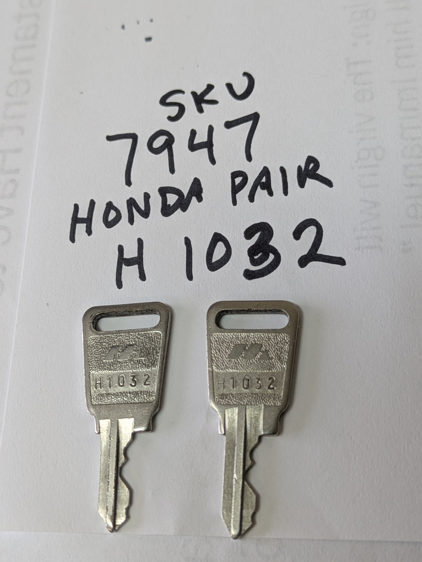 Honda Motorcycle Key Pair H1032 sku 7947