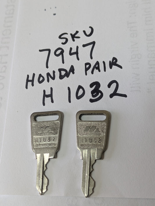 Honda Motorcycle Key Pair H1032 sku 7947